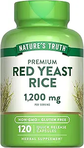 Nature 's Truth Red Yeast Rice Kapsler 1200 mg