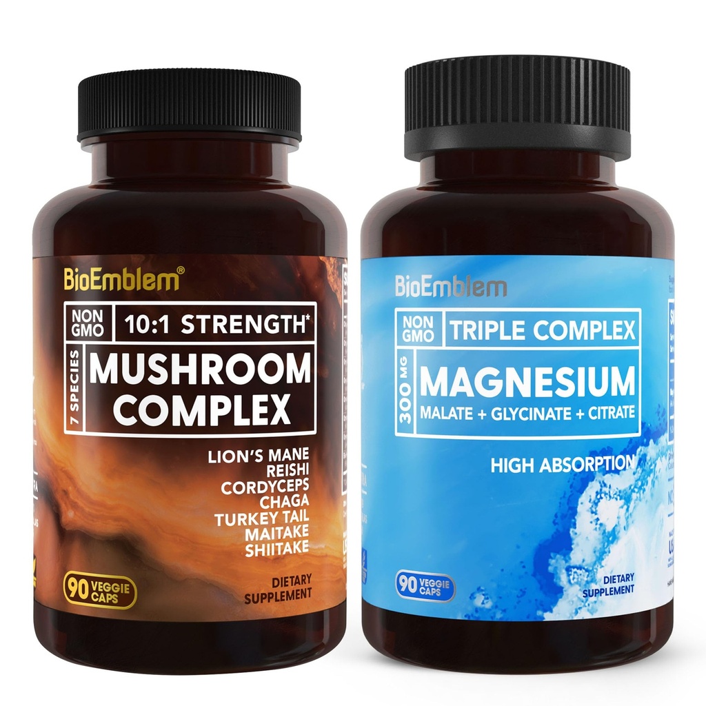 Bioemblem Triple Magnesium Complex og Mushroom Complex