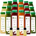 7 Dag Juice rense af Raw Fountain, All Natural Raw Detox rense, Juicing for Body Rest, Cold Pressed Juice Fast, Great Way to Jumpstart a Sund Diet, 42 Flaske 12oz, 7 Ginger Shots
