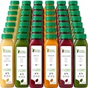 7 Dag Juice rense af Raw Fountain, All Natural Raw Detox rense, Juicing for Body Rest, Cold Pressed Juice Fast, Great Way to Jumpstart a Sund Diet, 42 Flaske 12oz, 7 Ginger Shots