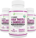 Max Absorption USDA Organic Milk Thistle Potent 5: 1 Koncentreret ekstrakt (2000mg styrke) & Organic Mælkebøtte Root Dex124; Silymarin Antioxidant Flavonoid Dex124; Leverstøtte Supplement (60 greve (pakke med 3))