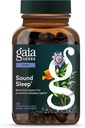 Gaia Urter Sound Sleep - Natural Sleep Support to Promote Cale & Relaxation - med Valerian Root, Passionflower & Mere - 120 Vegansk flydende Phyto- Kapsler (40-dages Tilgang)