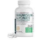 Bronson Magnesium Glycinat 200 MG per servering Chelated for High Absorption, Adtle On Mave, Non- GMO, 240 Vegetarkapsler