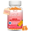 Lutein og Zeaxanthin Kosttilskud Gummies, Advanced Eye Vitamin Supplement med Bilberry, Safran, Grape Seed, Omega 3 for Macular Health, Tør Øje, Visuel funktion - Orange Flavor, 60 Greve