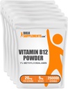 BulkSupplements.com Vitamin B12 Methylcobalamin Powder - 1% B12 Methylcobalamin, Essential B Vitamin - B12 Supplement, Gluten Free, 20mg per servering, 5kg (11 lbs) (Pack of 1)