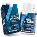 Mænd Multivitaminer 50 Plus - Daglig Multivitamin til mænd med gæret urteudtræk & 43 vitaminer og mineraler - Herre Vitamin understøtter hukommelse & hjerne, energi, ben sundhed