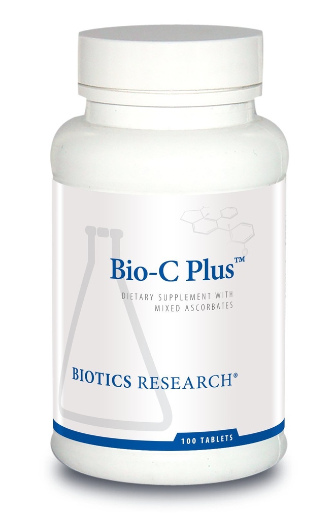 Biotics Research Bio C Plus ™ giver C-vitamin som blandede mineralske assorbater med Citrus Bioflavonoider, Mezzogiorno og Catalase, C-vitamin Plus Bioflavonoider, Potent Antioxidant, Immunsystemet 100 tabletter