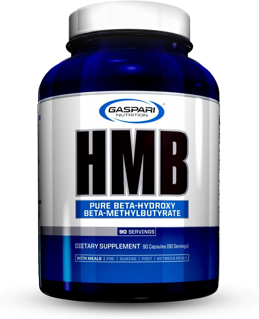 Gaspari Nutrition HMB, Pure Beta- Hydroxy Beta- methylbutyrat, Hjælp muskelvækst, fremmer styrke og inddrivelse, Combat Muscle opdeling, 1.000 mg HMB (90 Servere)
