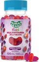 Multivitamin Jelly Bean Gummies med zink til børn, immuntilskud Kosttilskud, Vegetar, 120 Berry Blast Jelly Beans, Kosher
