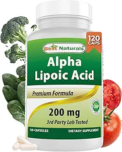 Bedste Naturals Alpha Lipoinsyre 200 Mg 120 Kapsler