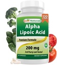 Bedste Naturals Alpha Lipoinsyre 200 Mg 120 Kapsler