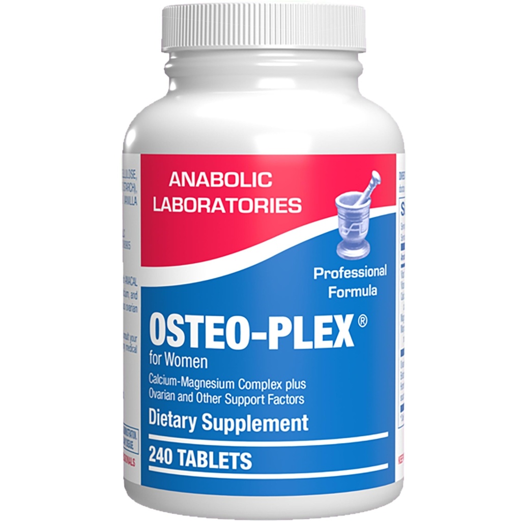 Osteo- Plex Bone Health Supplement for kvinder - Klinisk Formel Bone Strength Supplement med Magnesium Calcium Vitamin D3 & Trace Minerals Complex - Let at synke Gentle tabletter - 240 Tæl