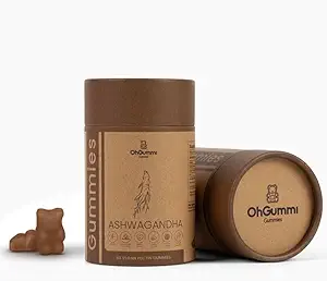 Ashwagandha 1500mg + zink, Vitamin D2 Vegansk Gummies (Ashwagandha Rødder)