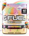 G Brændstof Rainbow Sherbet Energy Drink Powder, Pre Workout Koffein Mix til Gaming, Sugar Free Focus Amino, Vitamin + Antioxidanter, 9.9oz (Rainbow Sherbet, 40 Servere)
