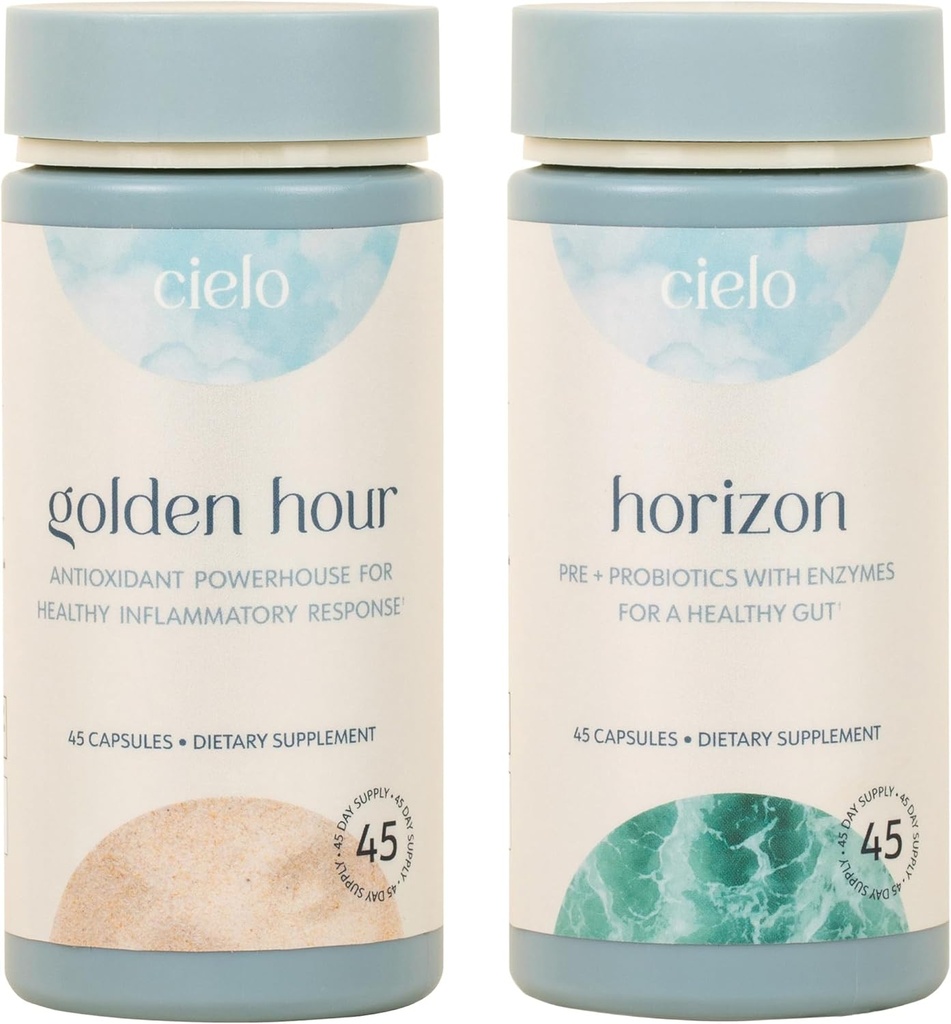 Cielo Golden Hour & Horizon Bundle - Probiotika og antioxidanter sæt (45 dages forsyning)