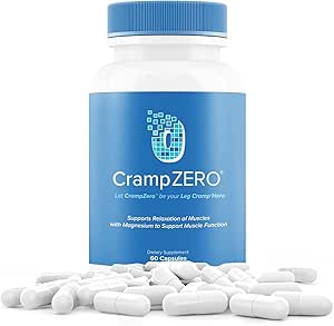 Magnesium for Leg Cramps at Night – Potassium Magnesium Supplement with Calcium and Vitamin D3, Supports Muscle Relaxation and Function, Night Leg Cramps Relief, 60 Capsules