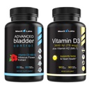 Avanceret Bstige Control Kosttilskud til kvinder og mænd 60Ct + D3 K2 3000 IE vitamin K som MK- 7 fra Nato Support Sunde knogler, tænder, hjerte og immunfunktion 90Ct