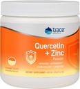 Trace Minerals Quercetin Plus Zink Powder - Antioxidant supplement til immunforsvar - Mineral supplement hjælpemidler Kardiovaskulær sundhed - Inkluderer C-vitamin & Ionic - Orange Cream, 120g (30 Servere)