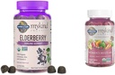 Livets have Organics Elderberry Gummies for voksne & Børn - Immunitet Support med økologiske frugter & Organics Kvinder 40 + Gummy Vitamin - Berry - Certificeret Økologisk