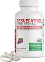 Bronson Resveratrol 500 Complex Standardized Trans- Resveratrol + Grape Seed & Red Wine Extract, 60 kapsler