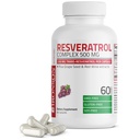 Bronson Resveratrol 500 Complex Standardized Trans- Resveratrol + Grape Seed & Red Wine Extract, 60 kapsler