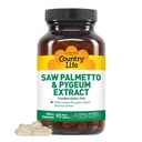 Country Life Saw Palmetto & Pygeum Extract - Prostata sundhed supplement til mænds sundhed - fremmer sund urin Tract funktion, 90 kapsler