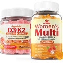 Sugar- Free Vitamin D3 K2 Fyldt Gummy + Multivitamin til kvinder Gummies
