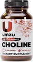 UMZU Cholin Supplement for kognitiv og Hormonal Support Buddy 124; Acetylcholine Booster Hjælper Brain Focus, Memory & Metabolisme Buddy 124; fremmer leversundhed & østrogen Balance (30 dages forsyning Buddy 124; 90 Kapsler)