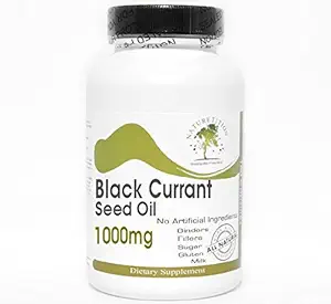 Sort Currant Seed Oil 1000mg ~ 90 Kapsler - Ingen tilsætningsstoffer ~ Naturetition Kosttilskud