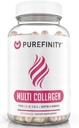 PUREFINITY Collagen Peptides for Women – Type I, II, III, V & X with Biotin & Hyaluronic Acid, Supports Healthy Skin, Bones, Hair & Nails – Non-GMO, Grass-Fed (90 Capsules, 1 Month Supply)