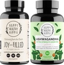 Happy Sund Hippie Joy- Filled Mood Support Supplement + Organic Ashwagandha Stress Support Supplement