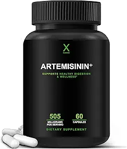 HUMANX Artemisinin 505mg med Bioperine for Greater Absorption - understøtter sund aldring, fordøjelse og immunitet - USA tredje part testet - Vegan, Non- GMO - Artemisia Annua - Sweet Wormwood Extract