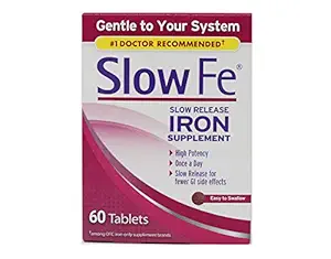 Slow Fe Iron Supplement Tablets, 60 Count Pack á 5