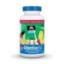 Source Naturals Attentive Child - Sunde kognitive næringsstoffer til aktive børn - Forbedret fokus og opmærksomhed med DMAE, Magnesium, Zink & Grape Seed Extract - 60 Chewable Wafers.