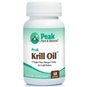 Peak Pure & Natural, Peak Krill Oil Supplement - Bedre end fisk olie til fælles og hjerte sundhed - Krill Oil Brain Supplement - EPA, DHA og Astaxanthin - 60 softgel