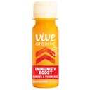 Vive Organic Immunity Boost Original (2 oz) Immunitet Wellness Shot med Cold- presset ingefær, gurkemeje, Echinacea & Black Pepper - USDA Organic & Ingen Tilføjet sukkerarter eller kunstige ingredienser, Gul