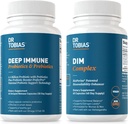 Dr. Tobias Deep Immune Probiotika & Prebiotika og DIM Complex, understøtter fordøjelsessygdomme, Gut immunfunktion, Hormone Balance for kvinder og mænd