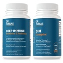 Dr. Tobias Deep Immune Probiotika & Prebiotika og DIM Complex, understøtter fordøjelsessygdomme, Gut immunfunktion, Hormone Balance for kvinder og mænd