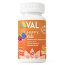 VAL Magnesium for Kids | High-Absorption Magnesium for Calm, Relaxation & Focus | Mg Glycinate, Citrate & Taurate | with Vitamin B6, D & C | Sugar-Free, Non-GMO | 60 Chewable Tablets