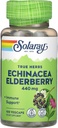 SOLARAY Echinacea og Elderberry Kapsler, 440 mg 2 gange daglig; 100 Tælling