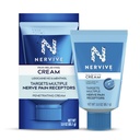Nervive smertelindring Cream, Max Strength Non- Greasy Topical Pain Reliever med Lidocain og menthol til legetøj, Feet, Fingers, Hands, Legs & Arms, 3.0oz