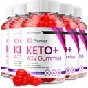 (5 Pack) Premier Keto ACV Gummies - Advanced Formel Premier Keto Plus ACV Gummies Apple Cider Vincious Premier ACV Kosttilskud Anmeldelser Mænd Kvinder (300 Gummies)
