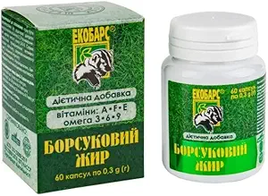 60 Grævling fede kapsler Naturlig kilde til flerumættede fedtsyrer