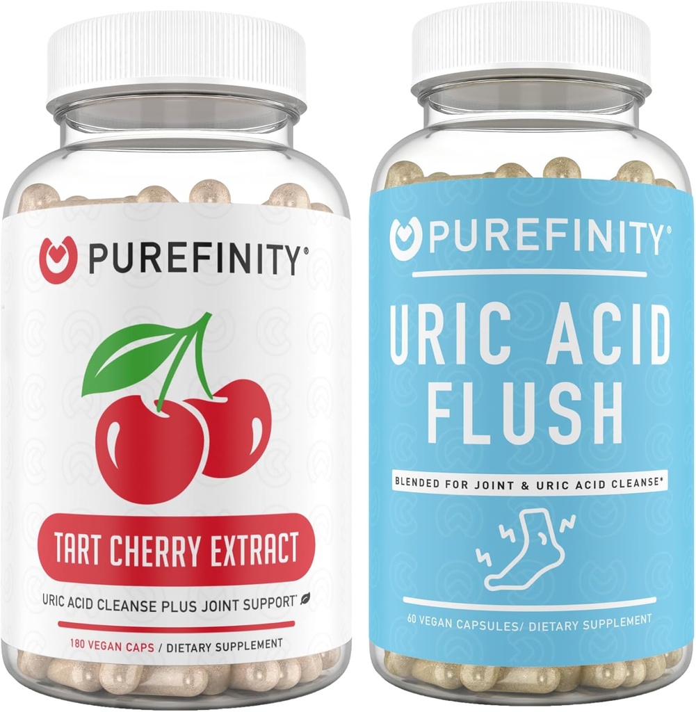 PUREFINITY Urinsyre Flush & Rense kapsler + Tart Cherry Extract kapsler