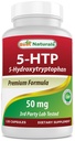 Bedste Naturals 5- HTP 50 mg 120 Kapsler, 5 HTP Kapsler understøtter afslapning og afslappende søvn