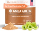Amla Powder Superfood supplement med Græskar Spice, 20x Ultra Koncentreret Amla, Lavet med kanel, Ingefær, Nutmeg, Cloves, Allspice, Cardamom, indiske Gooseberries, Græskar Spice, 30 Servere