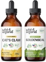 Wild & Organic Cat 's Claw Tincture 4 fl oz & Goldenseal Tincture 4 fl oz