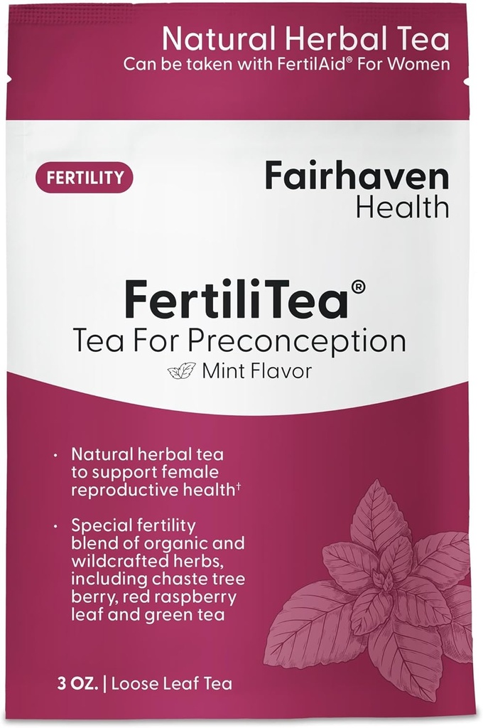 Fairhaven sundhed Gødning Tea 124; Organisk Fertilitet Tea for kvinder til at støtte reproduktiv sundhed * Buddhome Herbal te til støtte Menstruel cyklus & Hormone Balance *