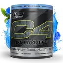 Cellucor C4 Ultimate Pre Workout Pulver - Sukker fri Preworkout Energy Supplement for mænd og kvinder - 300mg Koffein + TeaCrine + Dynamin + Creatin - ICY Blue Razz, 20 Servere