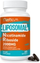 2000 MG Liposomal Nicotinamid Riboside Supplement med TMG & Pterostilben, Superior to Niacinamid for Energy, Immunity, Age Resistance, 60 Softgel